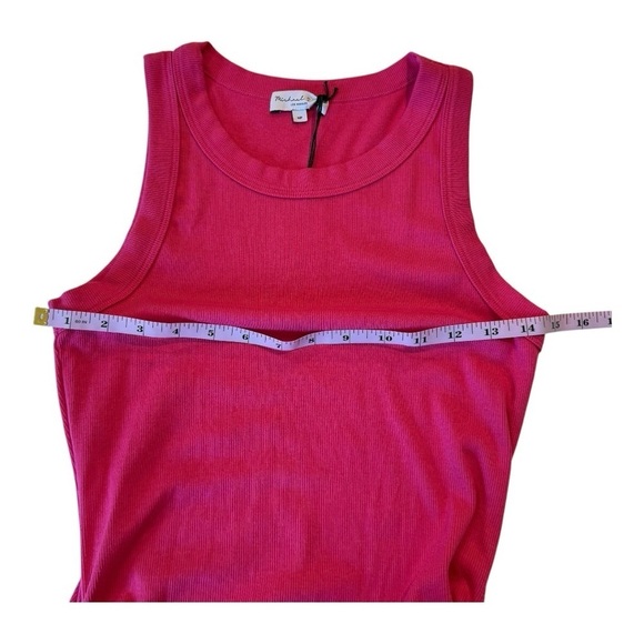 Michael Stars Demi Magenta Pink Sleeveless Ruched Tank Knit Dress SF2557P MP NEW - Picture 10 of 14